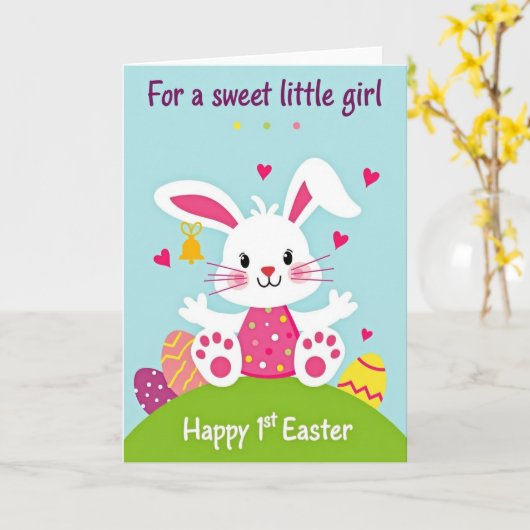 Cute Critter Celebration Card カード (黄色い花)