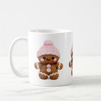 Cute Crochet Gingerbread Mug Cake Character Coffee コーヒーマグカップ