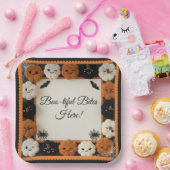 Cute Crochet Pumpkin Halloween Paper Plates  ペーパープレート (パーティー)