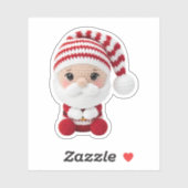 Cute Crochet Santa Christmas Sticker シール (シート)