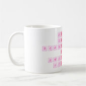 Cute Crossword Mother's Day  コーヒーマグカップ (左)