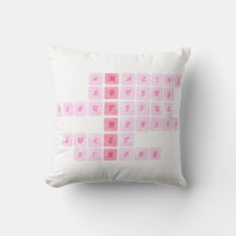 Cute Crossword Mother's Day Cushion