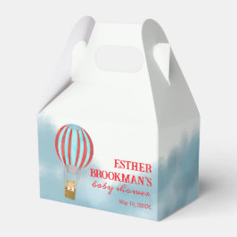 Cute Cub Flying Over the Clouds Baby Shower フェイバーボックス