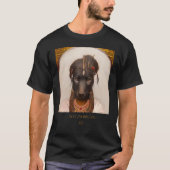 Cute cuddly   face portrait of an Ancient dog as C Tシャツ (正面)