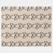 Cute & Cuddly Teddy Bear フリースブランケット (正面(横))