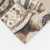 Cute & Cuddly Teddy Bear フリースブランケット (角)