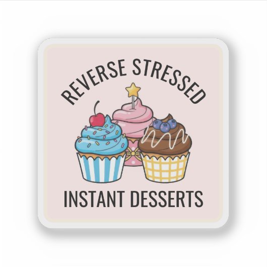 Cute Cupcake シール (正面)