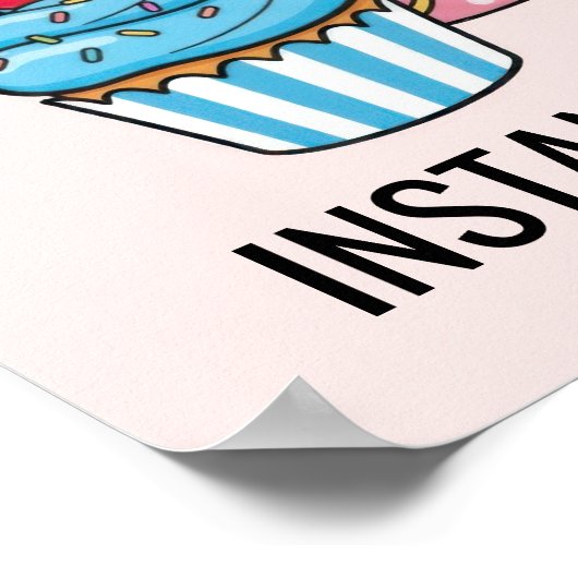 Cute Cupcake ポスター (角)