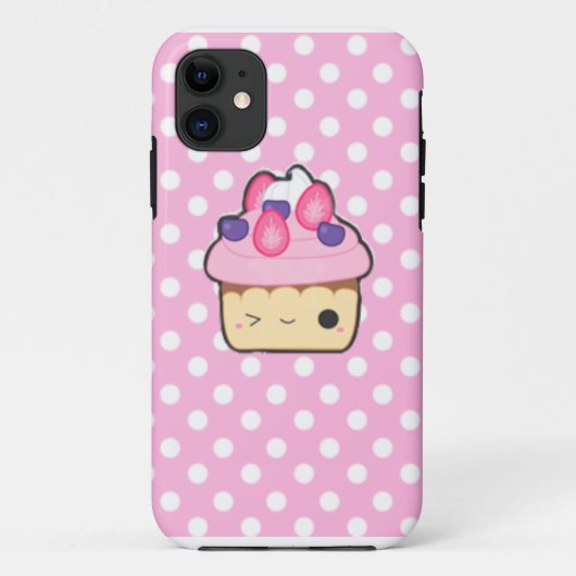 Cute cupcake Iphone case Case-Mate iPhoneケース (裏面)
