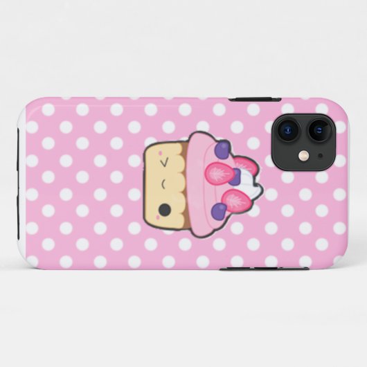 Cute cupcake Iphone case Case-Mate iPhoneケース (裏面(横))