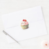 Cute Cupcake Stickers ラウンドシール (封筒)