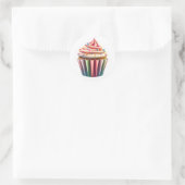 Cute Cupcake Stickers ラウンドシール (バッグ)