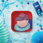 Cute Cupcke ペーパープレート (パーティー)