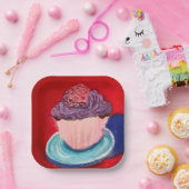 Cute Cupcke ペーパープレート (パーティー)