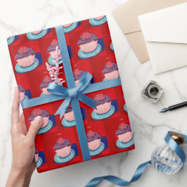 Cute Cupcke ラッピングペーパー