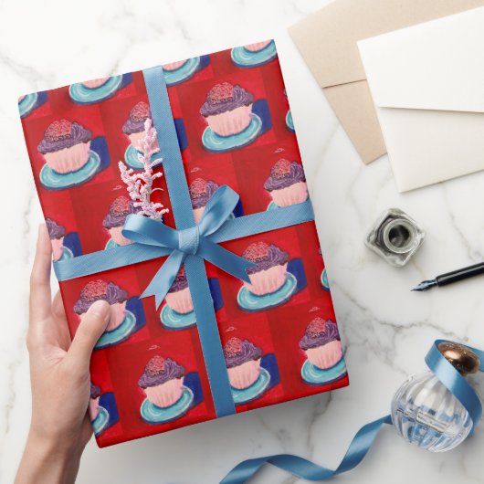 Cute Cupcke ラッピングペーパー (ギフト)