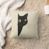 Cute cushion of a black cat クッション (ブランケット)