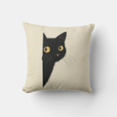 Cute cushion of a black cat クッション (正面)