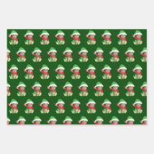 Cute Custom Baby Face Photo Elf Christmas ラッピングペーパーシート (正面3)