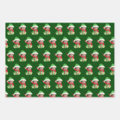 Cute Custom Baby Face Photo Elf Christmas ラッピングペーパーシート (正面)