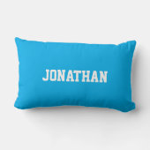 Cute Custom Blue Little Cars Boy's Throw ランバークッション (裏面)