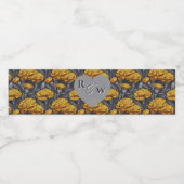 Cute Custom Carnation Sparkle Forest Wedding ペットボトルラベル (シングルラベル)