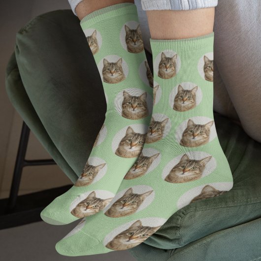 Cute Custom Cat Photo Socks ソックス