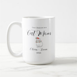 Cute Custom Coffee Cup for Kitten Lovers コーヒーマグカップ