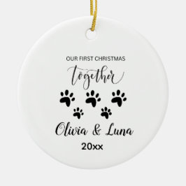 Cute Custom Coffee Cup for Kitten Lovers セラミックオーナメント