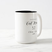 Cute Custom Coffee Cup for Kitten Lovers ツートーンマグカップ (正面右)