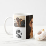Cute Custom Dog Photos Collage Paw Print コーヒーマグカップ<br><div class="desc">Celebrate your furry best friend with this Cute Custom Dog Photo Collage Personalized Coffee Mug — the perfect gift for any dog lover. Featuring space for four cherished photos and a paw print (or another photo), this mug is a heartwarming way to start your day. Whether you're honoring a beloved...</div>