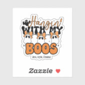 Cute Custom Ghost – Hangin’ With My Boos Halloween シール (シート)