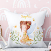 Cute Custom Name Baby Girl Fairy Pillow  クッション