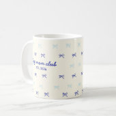 Cute Custom Name Bow Pattern Coffee Mug コーヒーマグカップ (正面左)