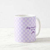 Cute Custom Name Bow Pattern Coffee Mug コーヒーマグカップ (正面右)