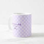 Cute Custom Name Bow Pattern Coffee Mug コーヒーマグカップ (正面左)