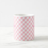 Cute Custom Name Bow Pattern Coffee Mug コーヒーマグカップ (中央)