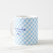Cute Custom Name Bow Pattern Coffee Mug コーヒーマグカップ (正面左)