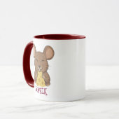 Cute Custom Name Mouse Woodland Animal Kids マグカップ (正面左)