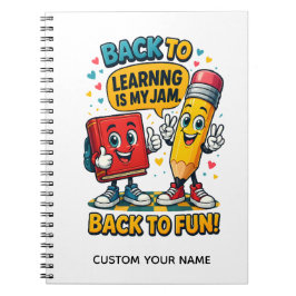 Cute Custom Name School  ノートブック