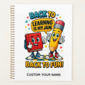 Cute Custom Name School  プランナー手帳 (正面)