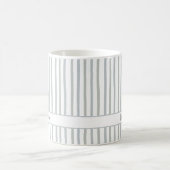 Cute Custom Name Stripes Pattern Coffee Mug コーヒーマグカップ (中央)