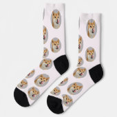 Cute Custom Pet Photo Socks ソックス (左)