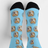 Cute Custom Pet Photo Socks ソックス (上部)