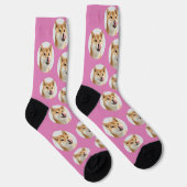 Cute Custom Pet Photo Socks ソックス (右)