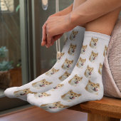 Cute Custom Pet Photo Socks ソックス