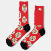 Cute Custom Pet Photo Socks ソックス (左)