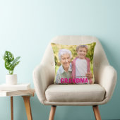 Cute Custom Photo Keepsake GRANDMA Gift  クッション (椅子)