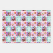 Cute Custom Photo Modern Retro 3 Set ラッピングペーパーシート (正面3)