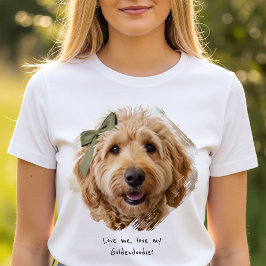 Cute Custom Photo Paint Brushstroke I Love Dogs Tシャツ